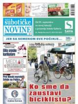 Subotičke novine - Broj 38 - 22. septembar 2017.