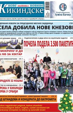 Nove kikindske novine - broj 386, 21. dec 2017.
