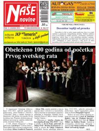Naše novine, Temerin - broj 237, 21. nov 2014.
