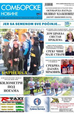 Somborske novine - broj 3302, 6. okt 2017.
