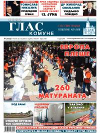 Novi glas komune, Apatin - broj 158, 25. maj 2012.