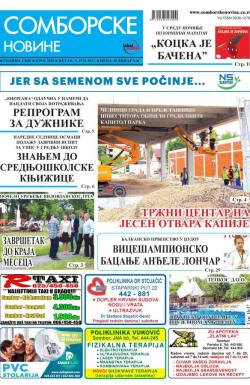 Somborske novine - broj 3285, 9. jun 2017.