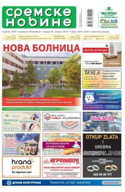 Sremske Novine - broj 3243-3244, 26. apr 2023.