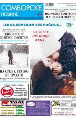Somborske novine - broj 3323, 2. mar 2018.
