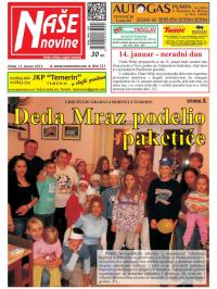 Naše novine, Temerin - broj 211, 11. jan 2013.