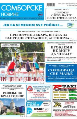 Somborske novine - broj 3293, 4. avg 2017.