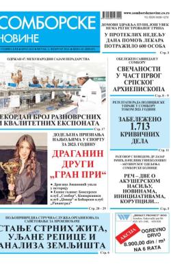 Somborske novine - broj 3632, 2. feb 2024.