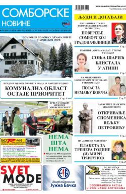 Somborske novine - broj 3312, 15. dec 2017.