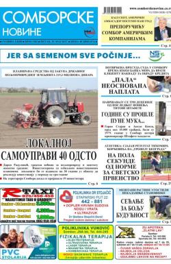 Somborske novine - broj 3282, 19. maj 2017.
