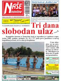 Naše novine, Temerin - broj 202, 16. jun 2012.