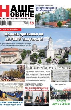 Naše Novine, Smederevo - broj 303, 22. nov 2017.