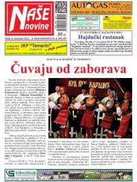 Naše novine, Temerin - broj 207, 9. nov 2012.