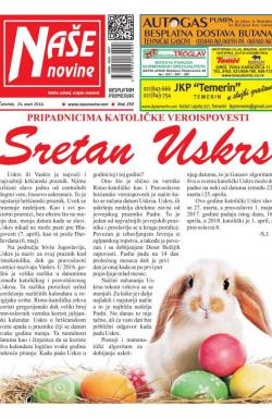 Naše novine, Temerin - broj 250, 24. mar 2016.