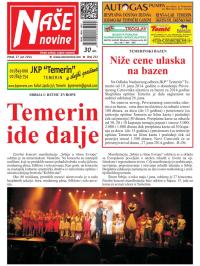 Naše novine, Temerin - broj 232, 27. jun 2014.