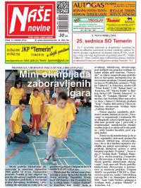 Naše novine, Temerin - broj 236, 31. okt 2014.