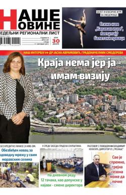 Naše Novine, Smederevo - broj 297, 11. okt 2017.