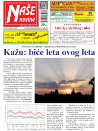 Naše novine, Temerin - broj 233, 8. avg 2014.