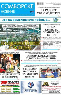 Somborske novine - broj 3301, 29. sep 2017.