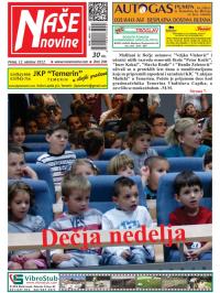 Naše novine, Temerin - broj 206, 12. okt 2012.