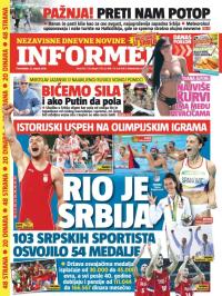 Informer - broj 1313, 22. avg 2016.