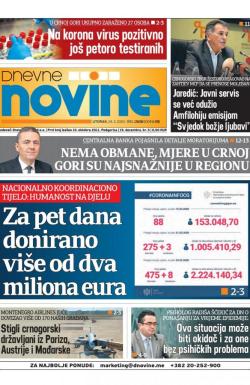 Dnevne novine - broj 2638, 24. mar 2020.