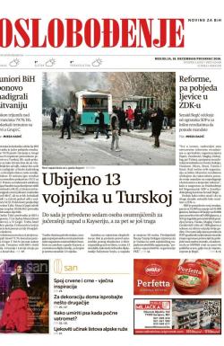 Oslobođenje - broj 25168, 18. dec 2016.