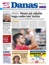 Danas - broj 6825, 6. jun 2016.