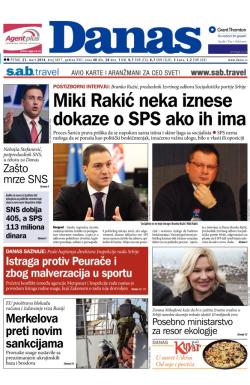 Danas - broj 6017, 21. mar 2014.