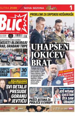 Blic - broj 8127, 3. okt 2019.