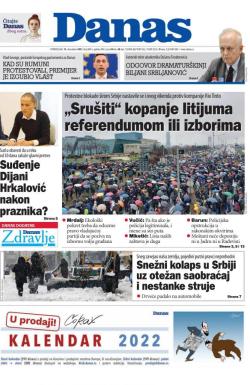 Danas - broj 8841, 13. dec 2021.
