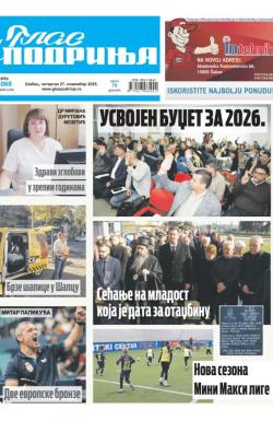 Glas Podrinja - broj 4068, 27. nov 2025.