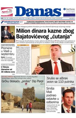 Danas - broj 6143, 25. jul 2014.