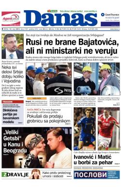 Danas - broj 5707, 15. maj 2013.