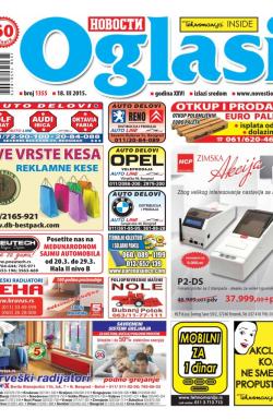 Novosti oglasi - broj 1355, 18. mar 2015.