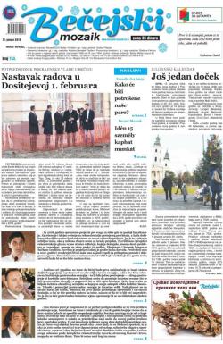 Bečejski mozaik - broj 743, 12. jan 2018.