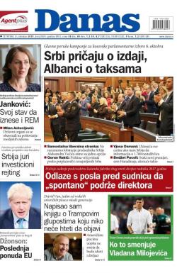 Danas - broj 8039, 3. okt 2019.