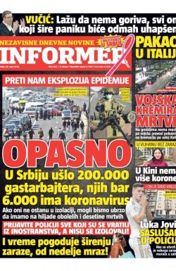 Informer - broj 2407, 20. mar 2020.