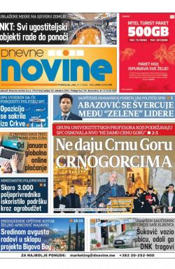 Dnevne novine - broj 2742, 27. jul 2020.