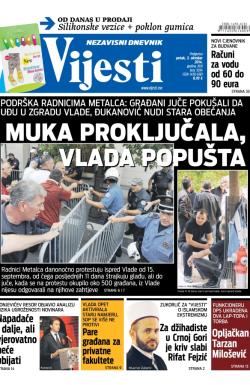 Vijesti - broj 5934, 3. okt 2014.