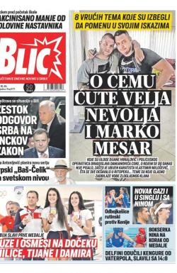 Blic - broj 8771, 30. jul 2021.