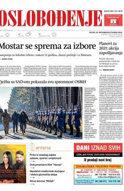 Oslobođenje - broj 26539, 20. nov 2020.