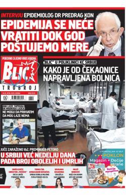 Blic - broj 8320, 24. apr 2020.