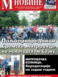 M Novine, Sr. Mitrovica - broj 804, 17. maj 2017.