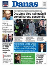 Danas - broj 8449, 16. nov 2020.