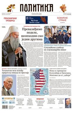 Politika - broj 40261, 6. jan 2026.