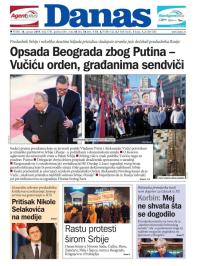 Danas - broj 7781, 18. jan 2019.