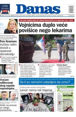 Danas - broj 8472, 9. dec 2020.