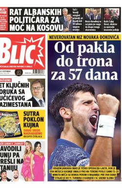 Blic - broj 7749, 11. sep 2018.