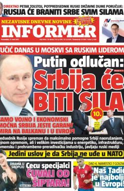 Informer - broj 1496, 27. mar 2017.