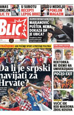 Blic - broj 7689, 13. jul 2018.